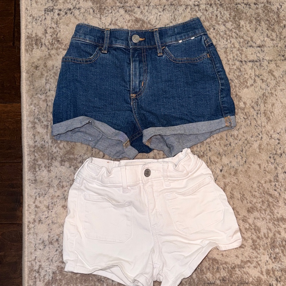 Abercrombie denim and White Shorts Set